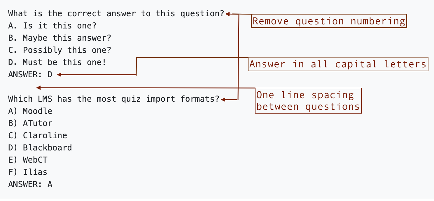 Creating The Aiken Format Multiple Choice Questions BaL Digital