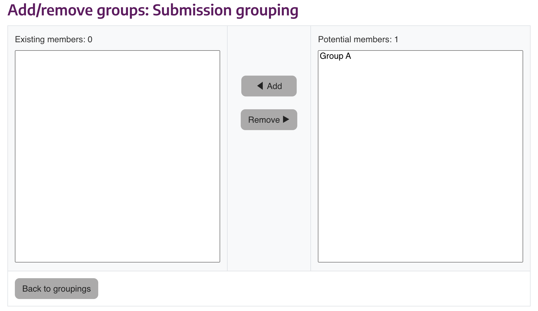 How do I create grouping and add groups in Moodle? BaL Digital